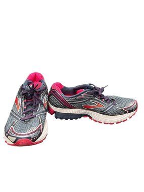 Brooks Ghost 6 wms black red walking running sneakers sz 8.5B SKU 10-705